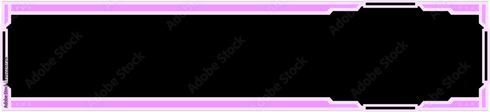 Fototapeta premium pink twitch overlay cam panel