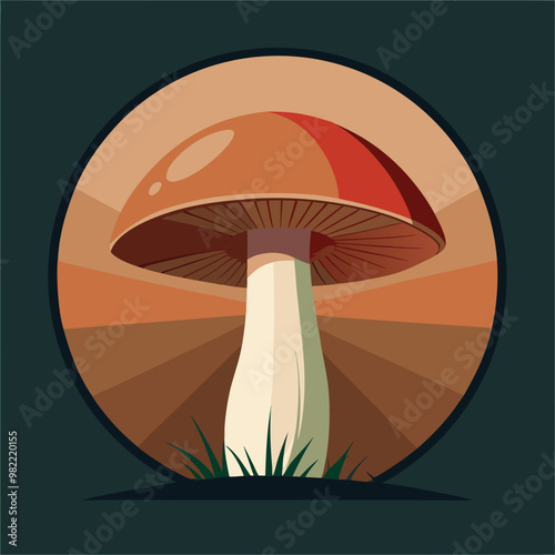 vector illustration of mushroom
