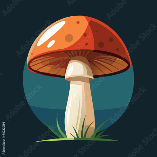 vector illustration of mushroom