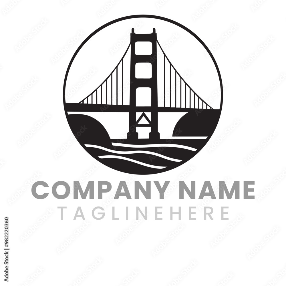 Illustration of Golden Gate Bridge Illustration of Golden Gate Bridge