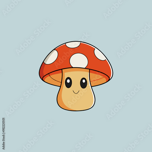 vector illustration of mushroom