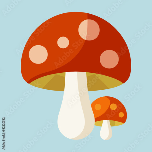 vector illustration of mushroom