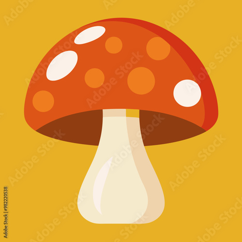 vector illustration of mushroom