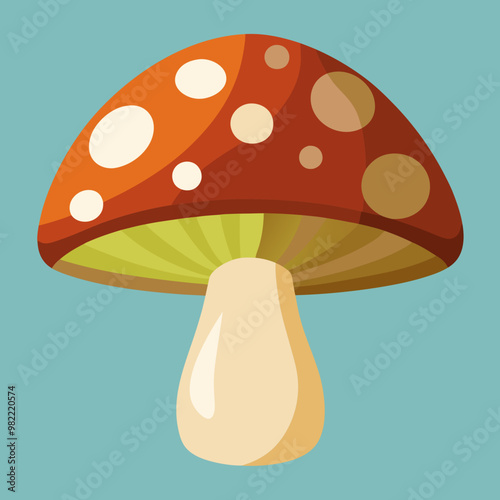 vector illustration of mushroom