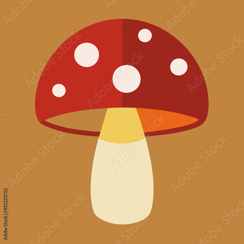 vector illustration of mushroom