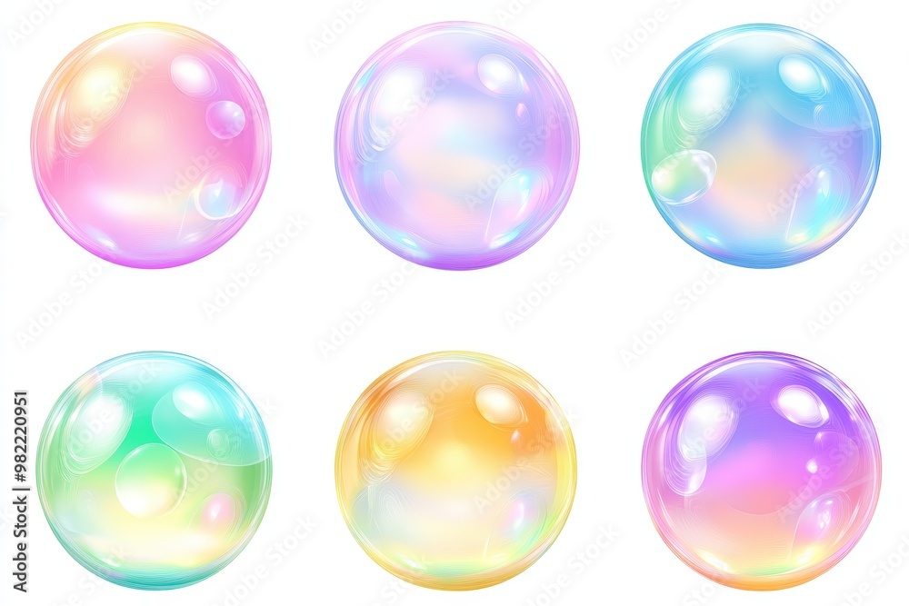 multi-colored soap bubbles Generative AI. Beautiful simple AI generated image multi-colored soap bubbles Generative AI. Beautiful simple AI generated image