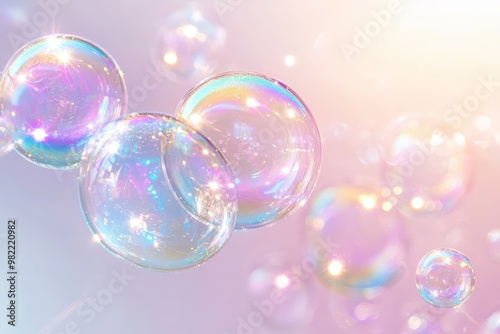 Bubble texture background vector illustration, round and spherical air-filled surface.. Beautiful simple AI generated image