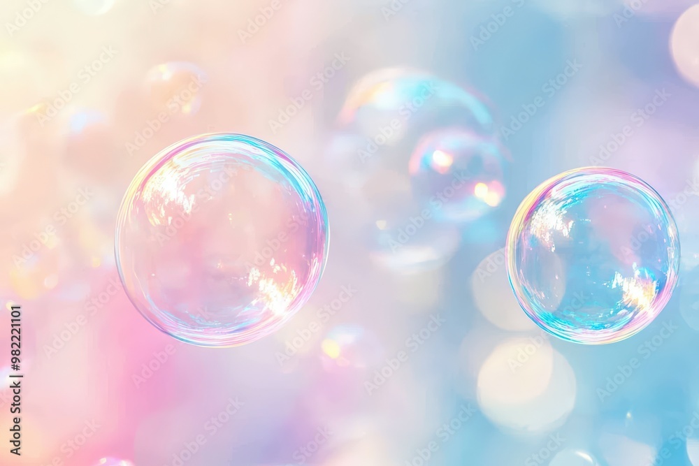 multi-colored soap bubbles Generative AI. Beautiful simple AI generated image multi-colored soap bubbles Generative AI. Beautiful simple AI generated image