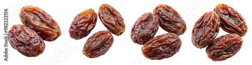 Wallpaper Mural Closeup of Golden Raisins with Wrinkled Texture on Transparent Background Torontodigital.ca