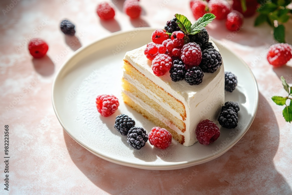 Strawberry cheesecake close-up made with Ai generative technology. Beautiful simple AI generated image Strawberry cheesecake close-up made with Ai generative technology. Beautiful simple AI generated image