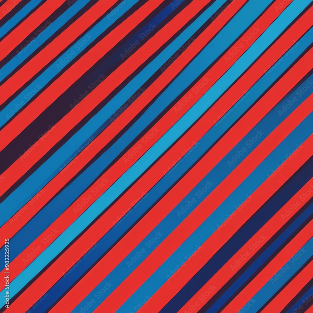 The background consists of a mix of colors including red, blue, and black, featuring a distinctive striped diagonal pattern The background consists of a mix of colors including red, blue, and black, featuring a distinctive striped diagonal pattern