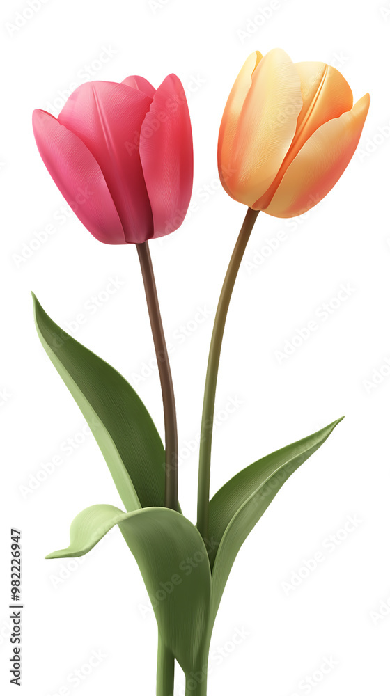 tulips flower isolated on transparent background tulips flower isolated on transparent background