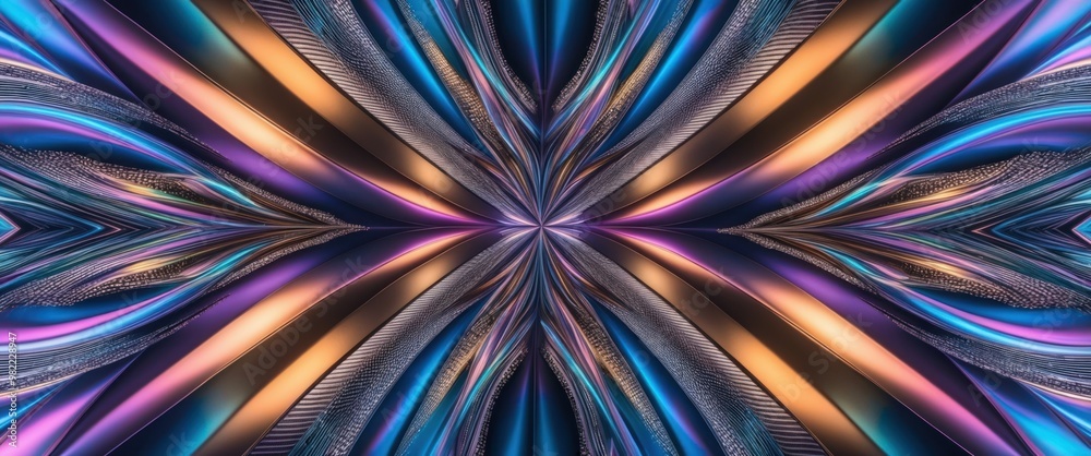 Vibrant abstract design featuring flowing lines and colors, creating a dynamic visual experience full of energy and elegance, perfect for modern art.