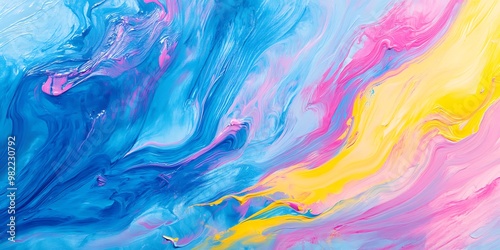 Colorful abstract painting background. Liquid marbling paint background. 