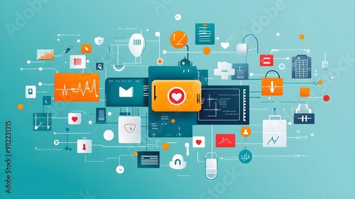 Healthcare Technology Network Connection Abstract