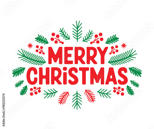merry christmas lettering