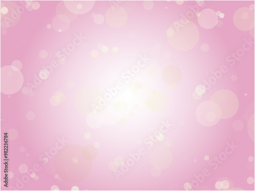 メルヘンチックな水玉模様背景素材_ライトピンク