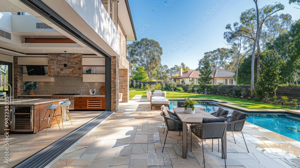 Luxurious home with outdoor entertaining area Luxurious home with outdoor entertaining area