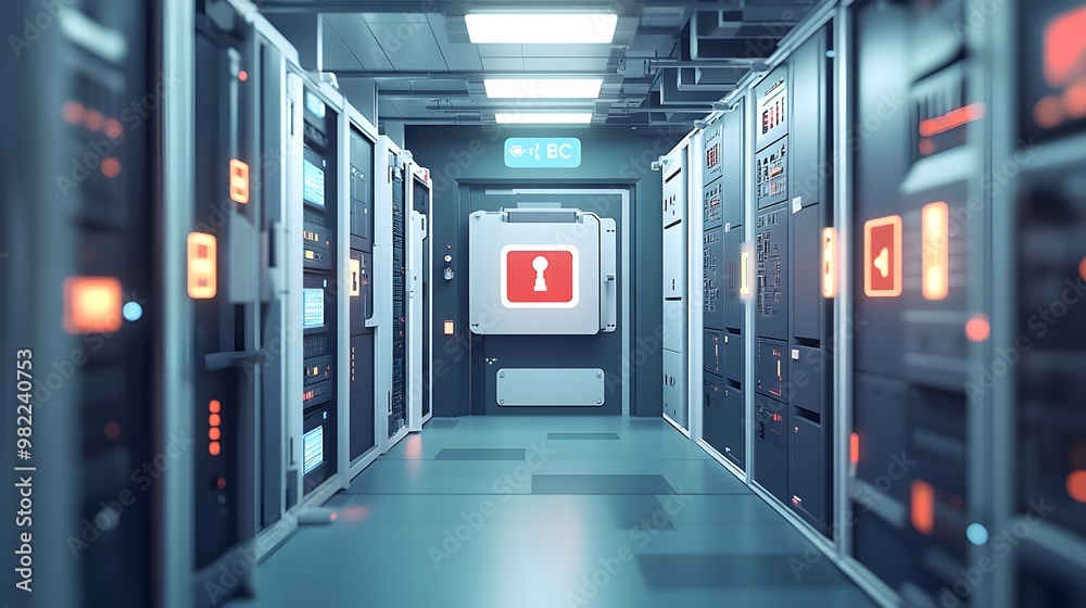 Secure Server Room Data Center Technology Cybersecurity Secure Server Room Data Center Technology Cybersecurity