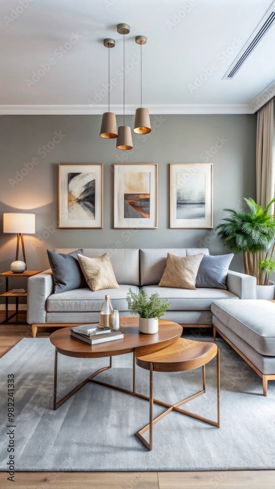 stunning minimalist living room with a beautiful interior design. stunning minimalist living room with a beautiful interior design.