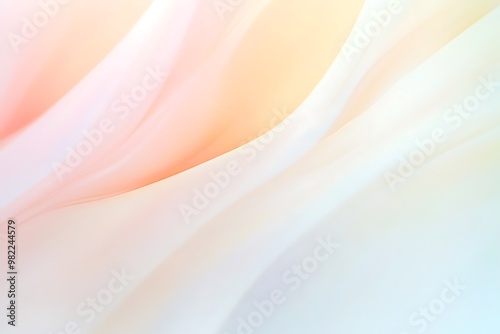 An abstract design with a smooth transition of light pastel colors creating a gentle blurred background