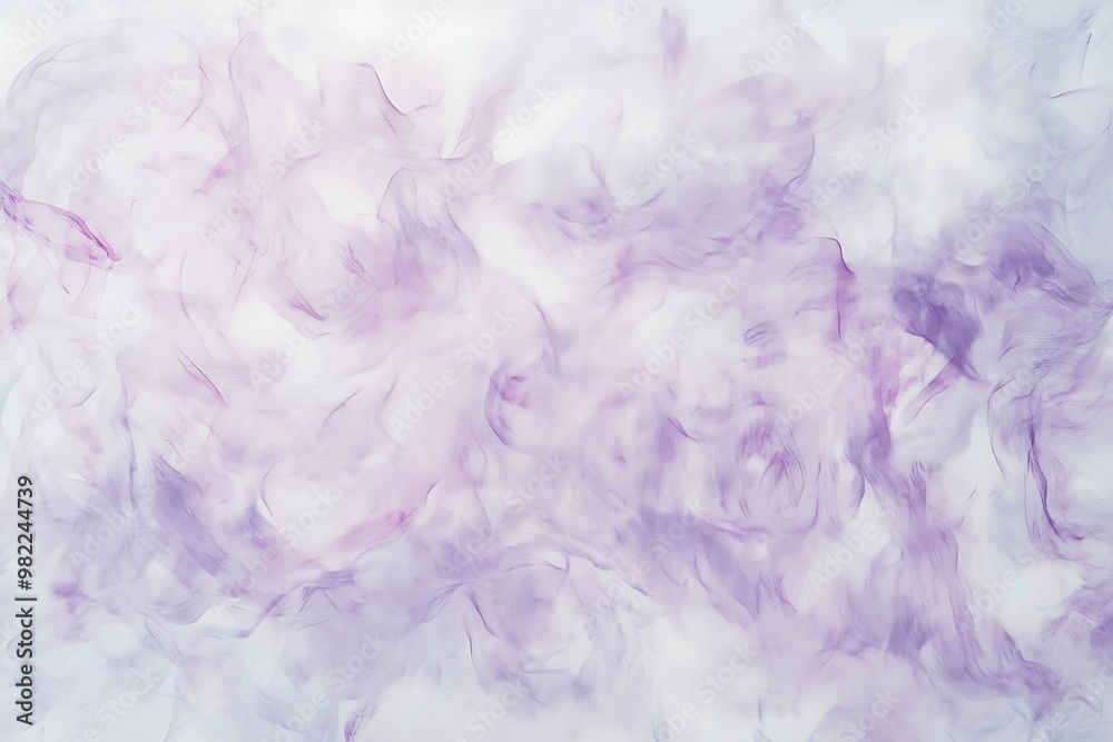 Fototapeta premium A dreamy blend of soft lilac and pale pink hues merging into a white space producing a delicate abstract effect