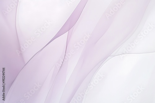 A dreamy blend of soft lilac and pale pink hues merging into a white space producing a delicate abstract effect photo