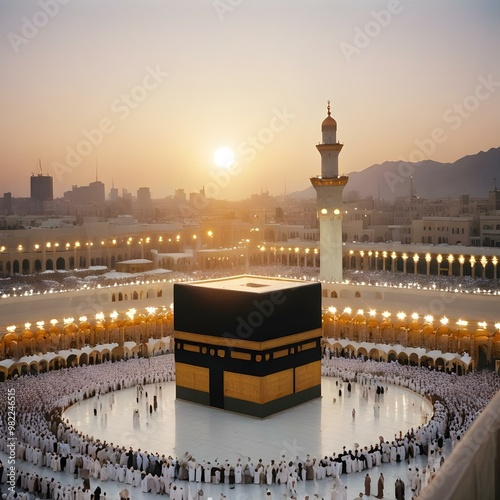 Islamic Sacred Sites and Spiritual Journey , in saudia makkah photo