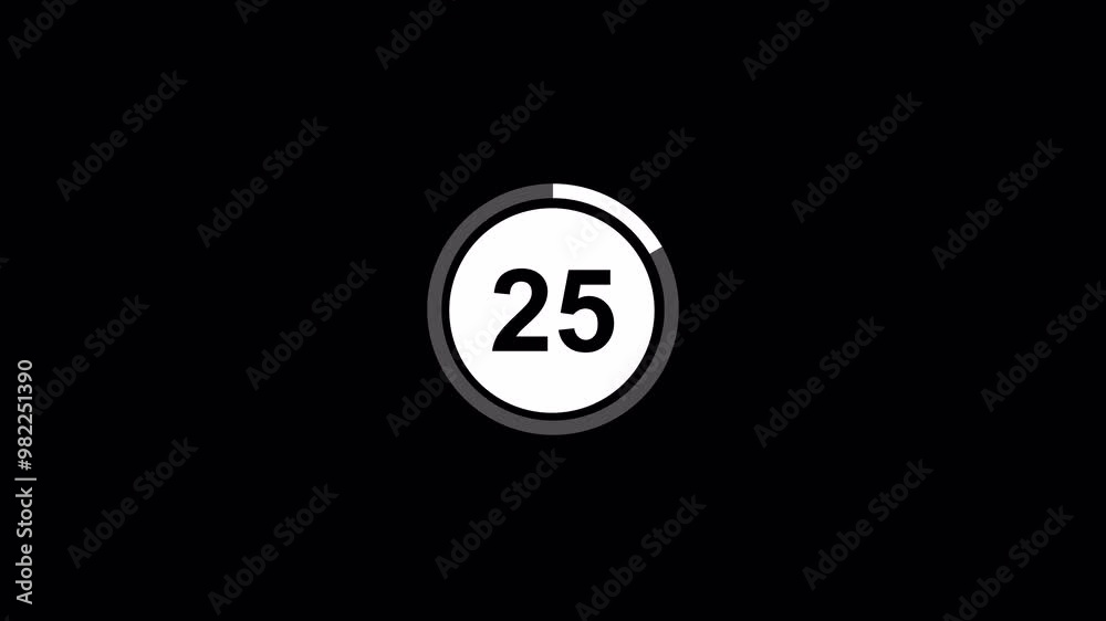 countdown timer animation from 30 to 0 seconds, 30 second countdown Animation with background, 30 seconds countdown.
