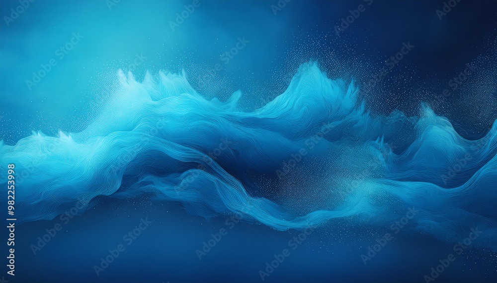 A serene abstract representation of ocean waves, showcasing dynamic shades of blue and a sense of fluidity and movement. A serene abstract representation of ocean waves, showcasing dynamic shades of blue and a sense of fluidity and movement.