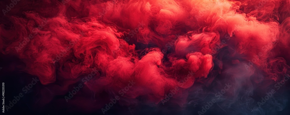 A dramatic red smoke texture background, swirling and billowing in rich, deep hues, creating an intense and captivating visual with soft, ethereal wisps that fade into the darkness, evoking a sense A dramatic red smoke texture background, swirling and billowing in rich, deep hues, creating an intense and captivating visual with soft, ethereal wisps that fade into the darkness, evoking a sense
