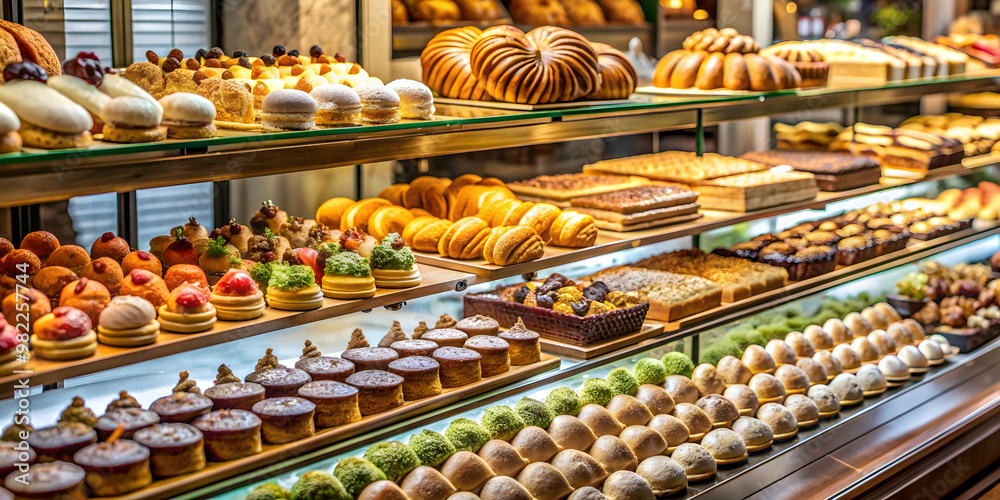 Charming patisserie with a variety of French pastries, French, pastries, patisserie, charming, bakery, desserts Charming patisserie with a variety of French pastries, French, pastries, patisserie, charming, bakery, desserts