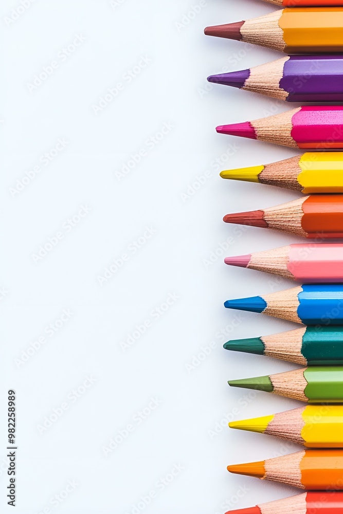 Vibrant Rainbow Pencils: A Stunning Display of Colorful Art Supplies Vibrant Rainbow Pencils: A Stunning Display of Colorful Art Supplies
