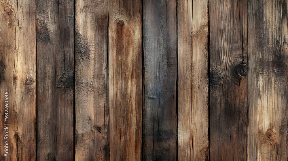 Rustic Wooden Plank Texture Background, Weathered Brown Wood with Knots, Abstract Natural Surface, Brown Wood with Grain Pattern Rustic Wooden Plank Texture Background, Weathered Brown Wood with Knots, Abstract Natural Surface, Brown Wood with Grain Pattern