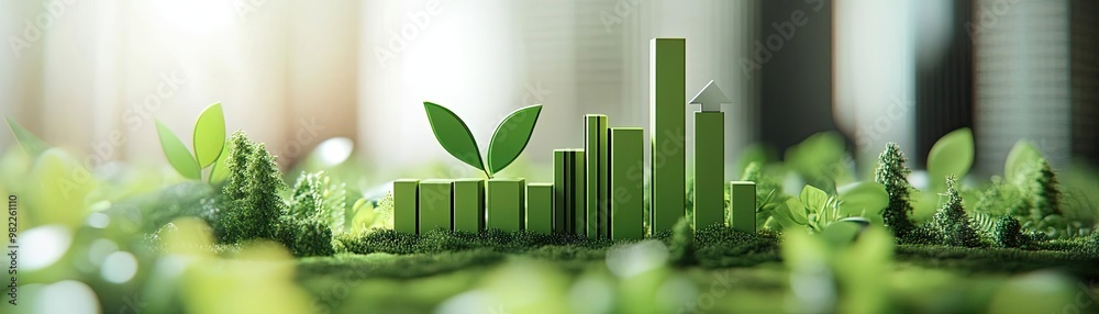 A vibrant green cityscape made of plants and structures, symbolizing sustainability and eco-friendly urban development. A vibrant green cityscape made of plants and structures, symbolizing sustainability and eco-friendly urban development.