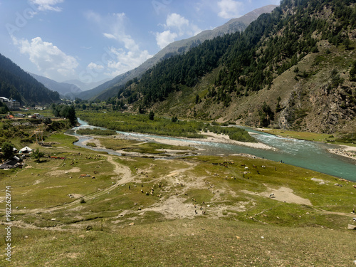 River running through Naran, Khyber pakhtunkhwa, Pakistan photo