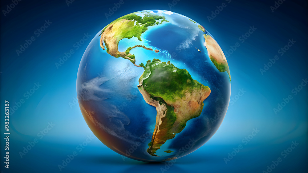 Earth globe showing South America view, Earth, globe,, South America, continent, planet, global, geography, map Earth globe showing South America view, Earth, globe,, South America, continent, planet, global, geography, map