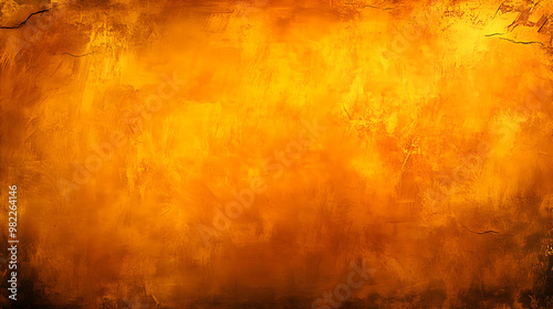 Abstract Golden Background with Textured Surface and Subtle Cracks