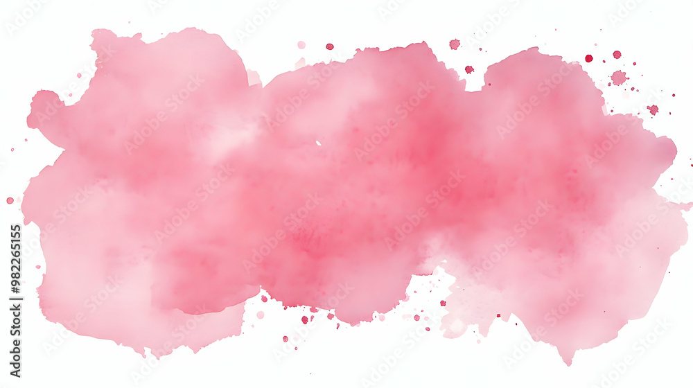 Abstract Watercolor Background with Pink Splashes and Soft Edges Abstract Watercolor Background with Pink Splashes and Soft Edges