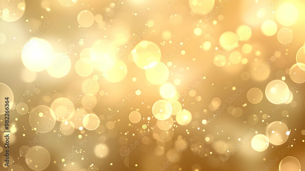 Abstract Golden Bokeh Background with Blurred Lights and Sparkle Effect Abstract Golden Bokeh Background with Blurred Lights and Sparkle Effect