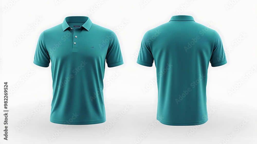 Teal Polo Shirt Mockup Teal Polo Shirt Mockup
