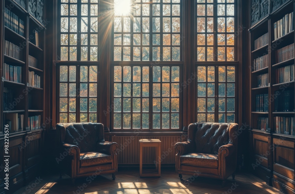 Cozy Reading Nook with Sunbeams Cozy Reading Nook with Sunbeams