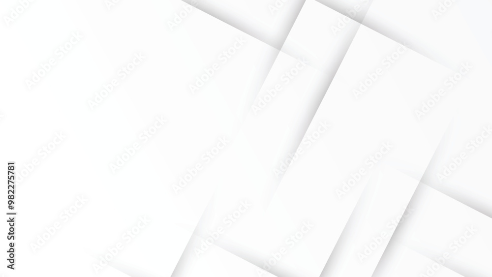 Fototapeta premium Diagonal layered white stripes background