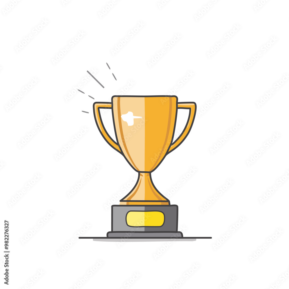 Abstract golden shining trophy icon vector art illustration design. Icon concept design.
Abstract golden shining trophy icon vector art illustration design. Icon concept design.