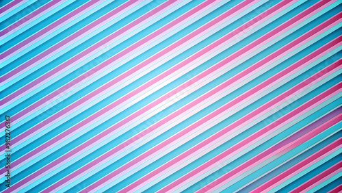 Abstract blue and pink diagonal striped background, stripes, abstract, diagonal, lines, pattern, geometric, vibrant, colors