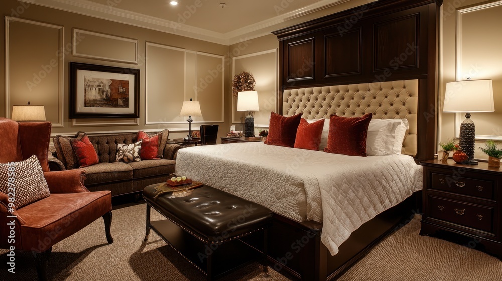 Luxury Bedroom Interior Design with Elegant Furniture Luxury Bedroom Interior Design with Elegant Furniture