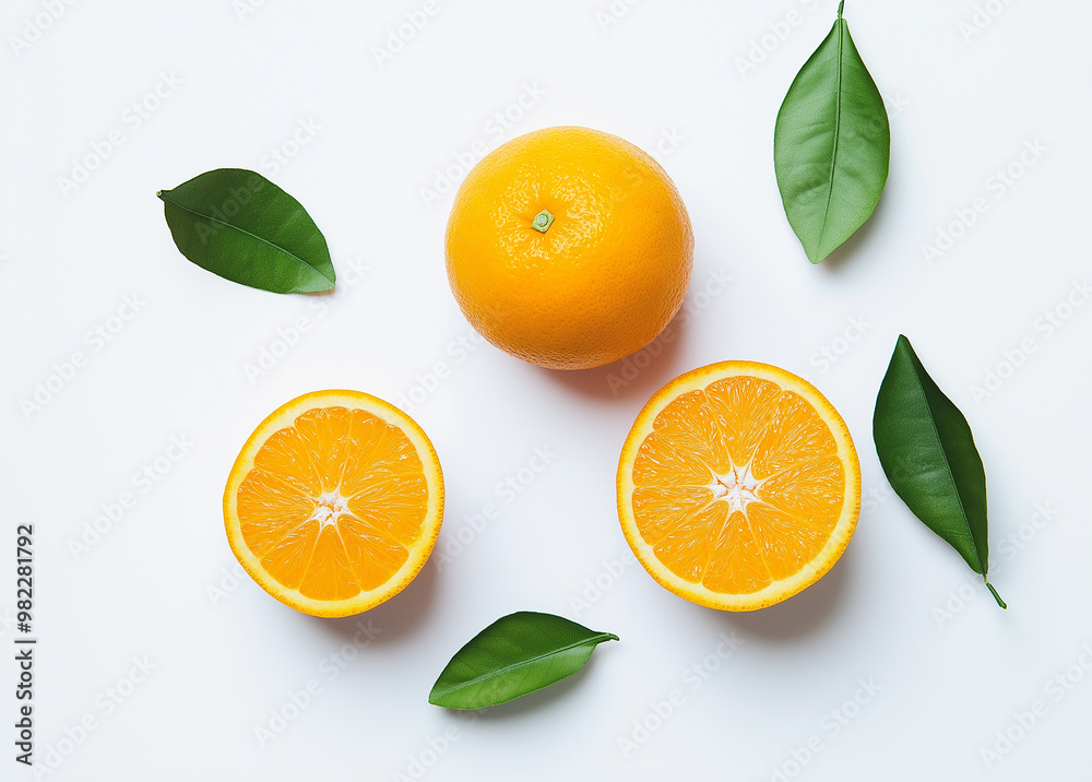 orange with leaves orange with leaves