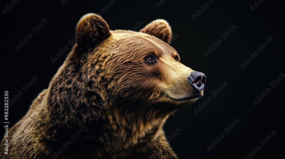 Obraz premium Portrait of a Majestic Grizzly Bear