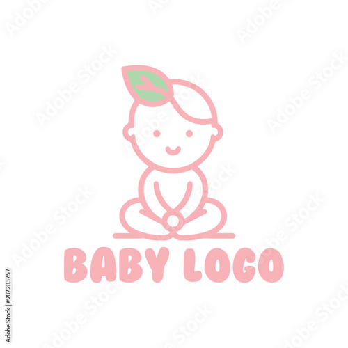 Cute Baby Hygiene Logo Design