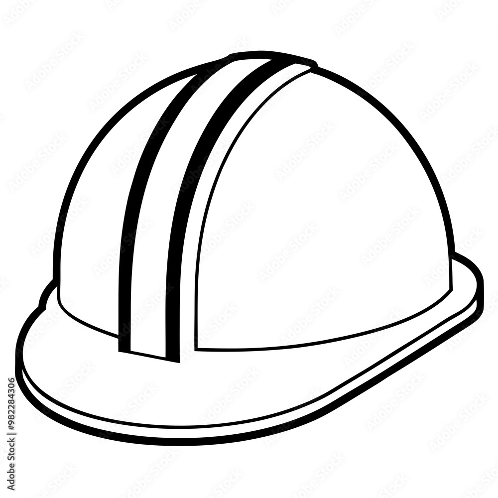 construction helmet line art construction helmet line art
